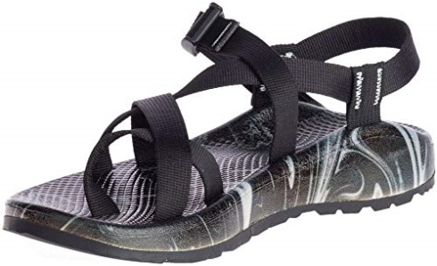 Ascend Black Print Chacos Men's Z2 Cloud