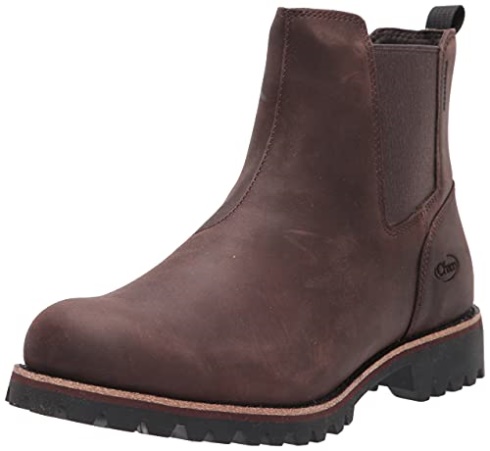 Dark Brown Chacos Men's Fields Chelsea Waterproof Boot