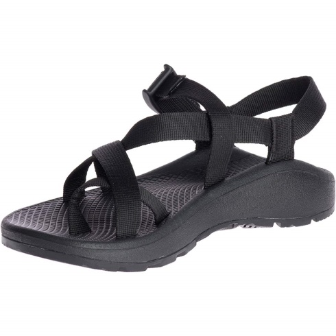 Solid Black Deep Chacos Men's Mega Cloudmega Z/Wolke Sandal