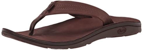 Women's Classic Leather Flip-Flop Dark Brown Chacos