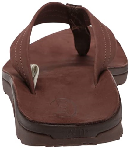 Women's Classic Leather Flip-Flop Dark Brown Chacos