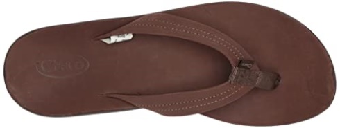 Women's Classic Leather Flip-Flop Dark Brown Chacos