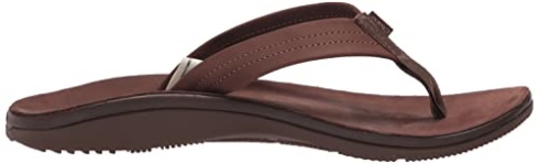 Women's Classic Leather Flip-Flop Dark Brown Chacos